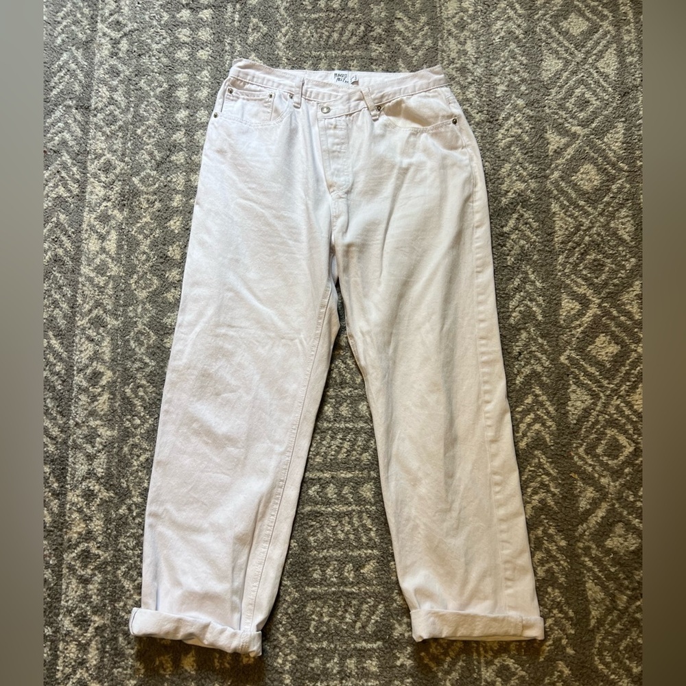 Princes Polly White Relaxed Fit Jeans size 10 (P225)